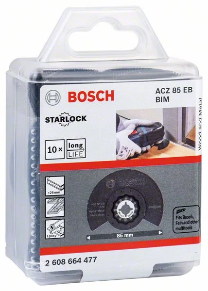 Bosch Bleu Accessoires Outils Multifonction Bosch GOP 2608664477 Lame De Scie BIM, ACZ 85 EB, Bois Et Métal (10) 4 Bosch Bleu Accessoires Outils Multifonction Bosch GOP 2608664477 Lame De Scie BIM, ACZ 85 EB, Bois Et Métal (10) – Image 2