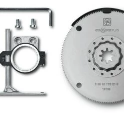 Fein Accessoires Multimaster Fein/ Multitalent/ Supercut FSC500QSL/ AFSC18QSL 35222952010 Lame De Scie 100mm + Butée De Profondeur SLP