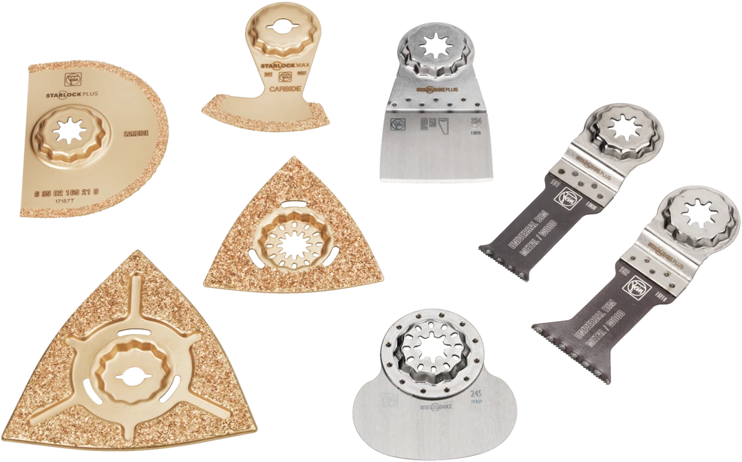 Fein Accessoires Multimaster Fein/ Multitalent/ Supercut FSC500QSL/ AFSC18QSL 35222967140 Set Professionnel Starlock Max 8 Pièces CHAUFFAGE / SANITAIRE 3 Fein Accessoires Multimaster Fein/ Multitalent/ Supercut FSC500QSL/ AFSC18QSL 35222967140 Set Professionnel Starlock Max 8 Pièces CHAUFFAGE / SANITAIRE