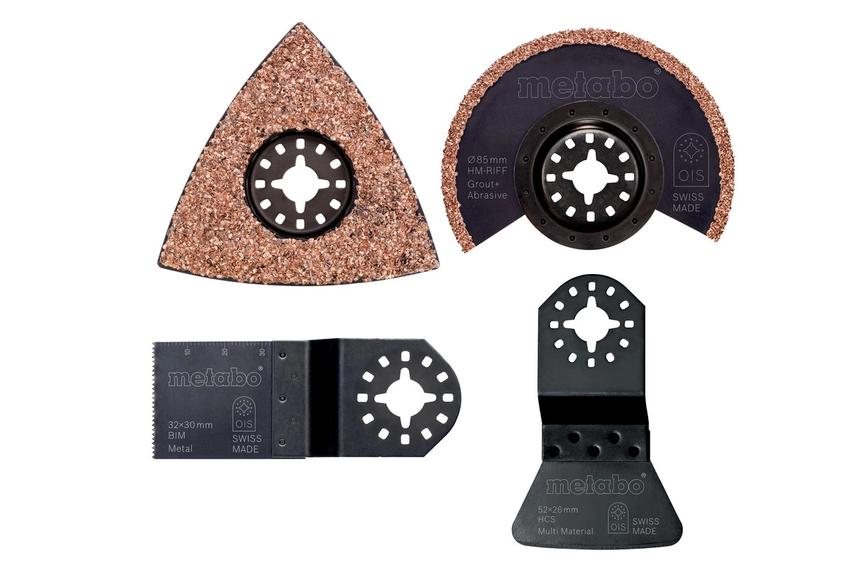 Metabo Accessoires Outils Multifonction Metabo 626419000 Jeu De Carreaux, 4 Pièces 3 Metabo Accessoires Outils Multifonction Metabo 626419000 Jeu De Carreaux, 4 Pièces