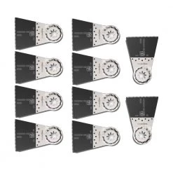 Fein Accessoires Multimaster Fein/ Multitalent/ Supercut FSC500QSL/ AFSC18QSL 63502208240 E-Cut Lames De Scie De Précision Bi-métal SLP 65x50 Mm Bois Pour Fein FMM Multimaster 10 Pièces