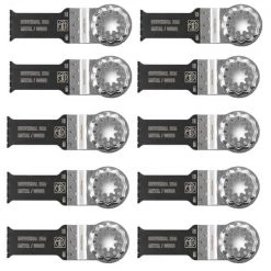 Fein Accessoires Multimaster Fein/ Multitalent/ Supercut FSC500QSL/ AFSC18QSL 63502222240 Lame De Scie Universelle Bi-métal E-Cut SL 55 X 28 - 10 Pièces