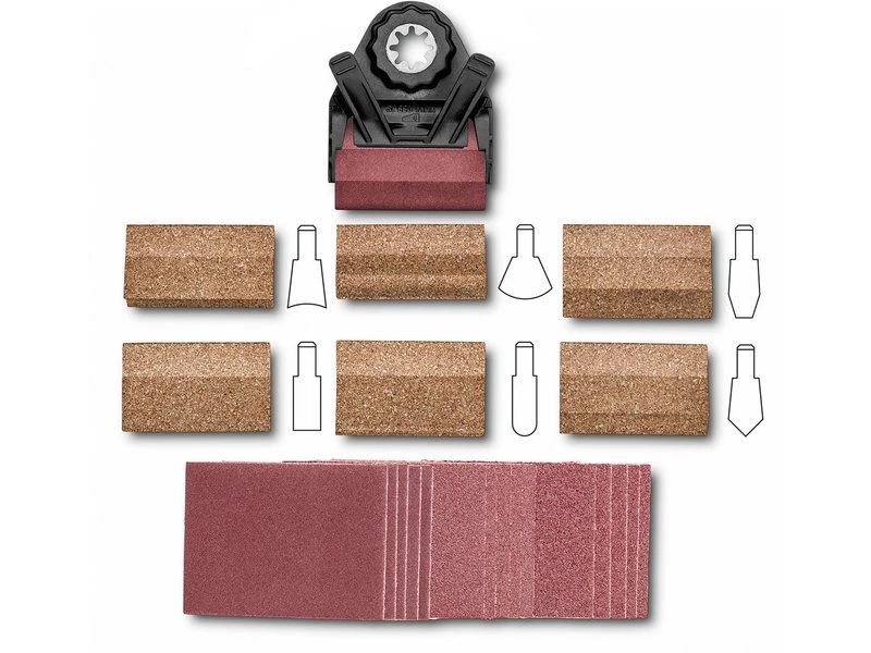 Fein Accessoires Multimaster Fein/ Multitalent/ Supercut FSC500QSL/ AFSC18QSL 63810031010 Kit De Ponçage De Profil SLP 3 Fein Accessoires Multimaster Fein/ Multitalent/ Supercut FSC500QSL/ AFSC18QSL 63810031010 Kit De Ponçage De Profil SLP