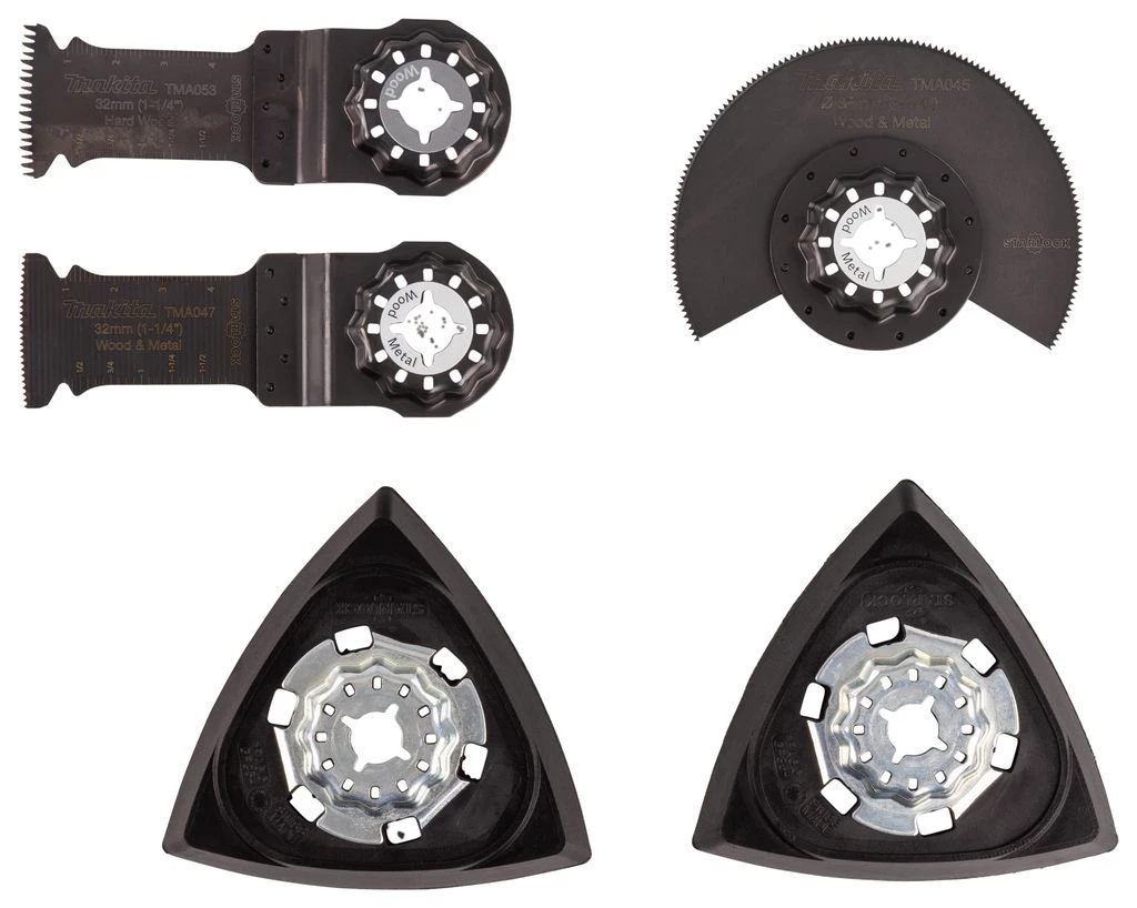 Makita Accessoires Outils Multifonction Makita B-67511 Set De Menuiserie Multitool Starlock 5 Pcs 3 Makita Accessoires Outils Multifonction Makita B-67511 Set De Menuiserie Multitool Starlock 5 Pcs