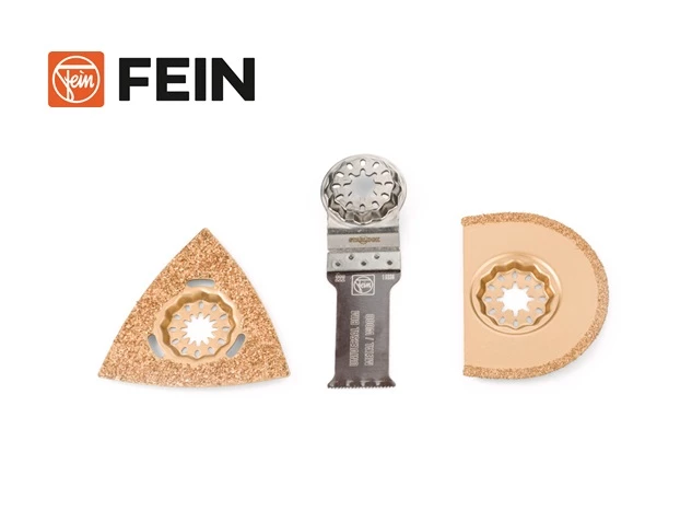 Fein Accessoires Multimaster Fein/ Multitalent/ Supercut FSC500QSL/ AFSC18QSL Comboset E-Cut Starlock Lames De Scie Plongeante "Rénovation Carrelage" 3 Fein Accessoires Multimaster Fein/ Multitalent/ Supercut FSC500QSL/ AFSC18QSL Comboset E-Cut Starlock Lames De Scie Plongeante "Rénovation Carrelage"