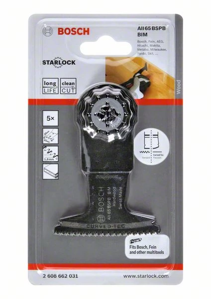 Bosch Bleu Accessoires Outils Multifonction Bosch GOP Lame De Scie à Ruban En Carbure Bi-métal AII 65 BSPB Bois Dur 40 X 65 Mm 2608662031 5 Pièces 3 Bosch Bleu Accessoires Outils Multifonction Bosch GOP Lame De Scie à Ruban En Carbure Bi-métal AII 65 BSPB Bois Dur 40 X 65 Mm 2608662031 5 Pièces
