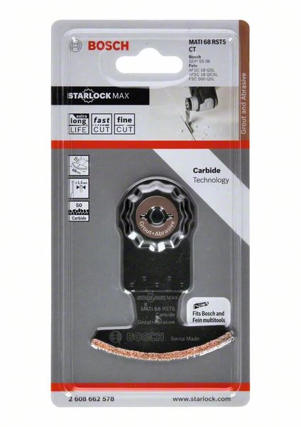 Bosch Bleu Accessoires Outils Multifonction Bosch GOP Lame De Scie à Segment En Carbure -RIFF MATI 68 RST5 68 X 10 Mm 2608662578 3 Bosch Bleu Accessoires Outils Multifonction Bosch GOP Lame De Scie à Segment En Carbure -RIFF MATI 68 RST5 68 X 10 Mm 2608662578