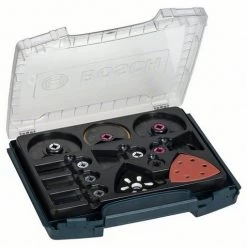 Bosch Bleu Accessoires Outils Multifonction Bosch GOP OMT I-Boxx SL Avec Accessoires Pour Machines GOP 34 Pièces