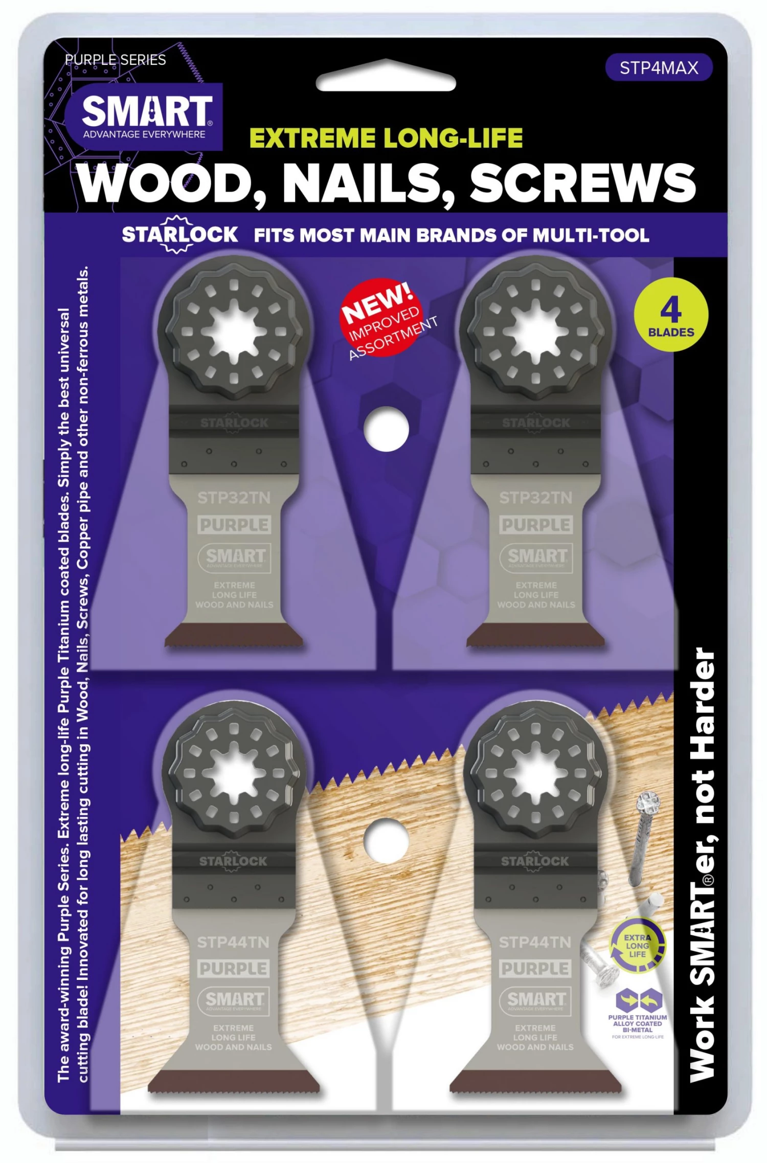 Smart Blades Lame Intelligente STP4MAX SL PUR Assortiment De Feuilles 4pcs 4 Smart Blades Lame Intelligente STP4MAX SL PUR Assortiment De Feuilles 4pcs – Image 2